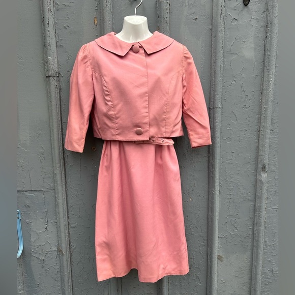 1950’s Handmade Dress & matching jacket, approx Size 6 - Picture 2 of 16